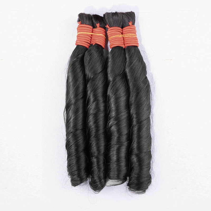 Maxhair Human Hair Bulk No Weft Hair Extensions Virgin Bundles For Braiding